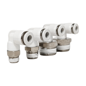 Conector Neumático Tipo <span class=keywords><strong>L</strong></span> <span class=keywords><strong>PL</strong></span> con Rosca Macho de 90 Grados °   Conector Rápido de 4 mm a 12 mm - Product Image 6
