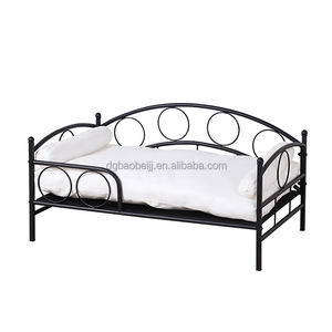 Lit moderne et élégant en métal pour animaux de compagnie Tapis pour chiens en fer résistant à la rouille robuste et amovible et lavable pour chats et chiens Éponge solide Meubles pour animaux de compagnie - Product Image 4