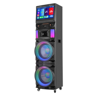 MOQ RENDAH 5 Buah Dual Woofer 12'' 2-Way 100W Daya Sistem Karaoke All-In-One Android 13.0 Speaker Aktif Panggung Mesin Karaoke