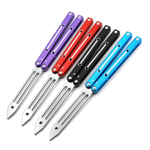 Outils d'entraînement en plein air de qualité DIY pliable Squid Butterfly Trainer Lame émoussée en acier inoxydable pour la pratique du sport OEM - Product Image 2