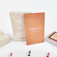 Cartes à jouer personnalisées de haute qualité avec logo personnalisé, poker personnalisé avec boîte