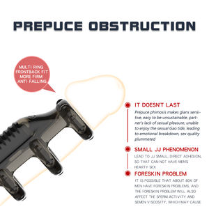 Vibrierender <span class=keywords><strong>Penis</strong></span> ring mit vier Ringen Verzögerung Ejakulation schloss für Männer Leistungs starke Vaginal-und G-Punkt-Stimulation paare Sexspielzeug - Product Image 2