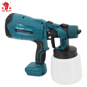 Pistolet de pulvérisation miniature sans fil intelligent 21V avec batterie au lithium 300 PSI Capacité du gobelet 1000ML Outil de peinture de qualité bricolage - Product Image 1
