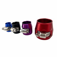 Collier de serrage en aluminium pour l'industrie générale, type barillet, coloré, AN4 AN6 AN8 AN10 AN12, fixation à vis norme ISO, OEM ODM personnalisé