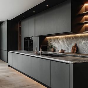 Armoires de cuisine en acier inoxydable 304 personnalisées, armoires anciennes remises à neuf pour un usage en appartement, fabrication chinoise, ensemble d'armoires de cuisine - Product Image 6