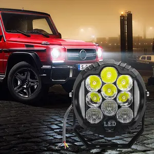 Tractor Offroad Atvs LED Driving Light LED Car Round Trucks Luces Para Carros 7 Inch 90W LED Working Light For Jeep Wrangler