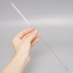 Pipe Cleaning Brush Metal Nylon Dense Bristle Straight Type Reusable For Smoking Pipes - Product Image 1
