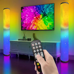 Iluminación Decorativa LED RGB para Interiores, Moderna, para Sala de Estar de Hotel, Control Remoto, Plástico, Pequeña, Sincronización de Música en Milisegundos - Product Image 3