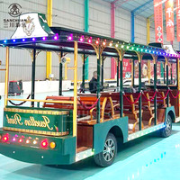 Voiture électrique de tourisme pour parc d'attractions, tramway électrique touristique, navette urbaine, chariot électrique de tourisme, prix d'usine, à vendre