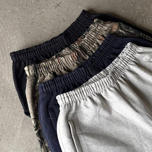 Erkekler İçin Özel Kamuflaj Desenli Şortlar %100 Pamuk Fransız Havlusu Nakışlı Elastik Belli Şortlar Ağır Ter Emici Spor Kamuflaj Şortlar - Product Image 5