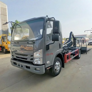Isuzu New Condition Diesel Manual Transmission One-To-Two Tow <b>Truck</b> High-Altitude Work Rescue Wrecker <b>Flatbed</b> Crane Euro 3 - Product Image 2