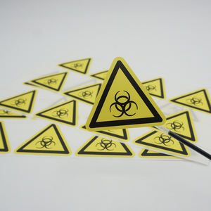 Adhesivo impermeable, garantía de diseño personalizado, atención de advertencia, forma triangular, etiqueta de logotipo, garantía - Product Image 3