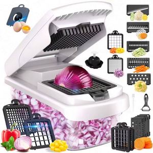 Multifunctional Fruit & Vegetable <b>Kitchen</b> <b>Gadget</b> 15-in-1 Vegetable Cutter Onion & Carrot Chopper Food Shredding Vegetable Cutter - Product Image 1