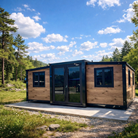 Nouvelle conception de maison préfabriquée à 2 étages de 20 pieds avec structure en acier