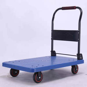 60*90 लोड हो रहा है 300 kg प्लास्टिक बिक्री के लिए मंच उपकरण ट्राली तह गाड़ी - Product Image 4