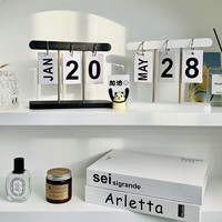 Calendrier Perpétuel Quotidien à Feuilles Mobiles pour Bureau, Décoration de Bureau Réutilisable, Accessoires pour la Maison, Accessoires de Photographie