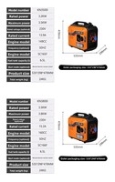 2 KVA 120/220/240V Tragbarer 2,2KVA Benzin 4-Takt Autostart Luftgekühlter Ferngesteuerter Hochleistungs-Reise-Schallgedämmter Generator für Zuhause