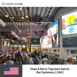 Abd'de spor Bar için Canbest Fiw P1.86 1.86Mm 10240x33.mm 33.59X6.29Ft kapalı Led duvar tipi Video ekranı ekran - Product Image 3