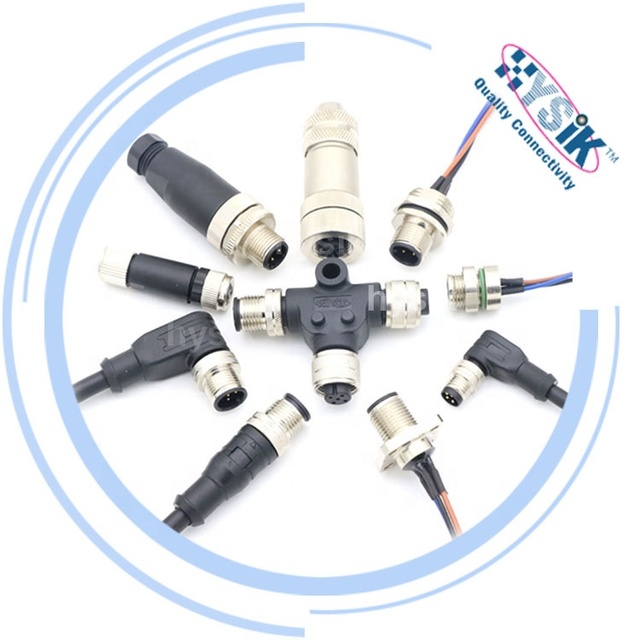 Cable Manufacturer Custom M12 Connector Cable 2 3 4 5 6 8 12 Poles signal Data Power Wire Cordset IP67 Sensor Harness