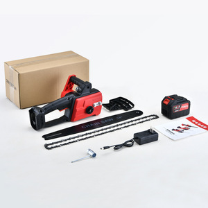 Tronçonneuse à batterie au lithium industrielle DIY OEM 21V 16 pouces Rouge+Noir 1500W pour la coupe du bois 5kg Garantie 1 an KHC-HP-16-21V 21V 16 pouces - Product Image 3