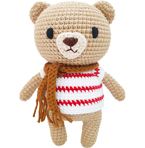Orso all'uncinetto personalizzato piccoli animali di peluche all'uncinetto lavorati a maglia giocattoli all'uncinetto <span class=keywords><strong>amigurumi</strong></span> giocattoli per l'asilo ragazze ragazzi e adulti - Product Image 1