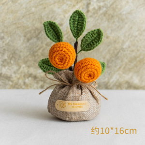 Decorazioni in vaso per la casa con tulipani lavorati all'uncinetto a mano - Product Image 5