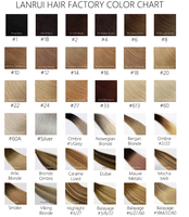2026 Warna Baru Ring Warna Populer Termasuk Warna Balayage High Light Warna Terlaris Bagan Warna Rambut Lurus Halus 100% Virgin Remy