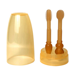 Revêtement de langue multifonctionnel propre en forme de brosse à dents pour bébé en silicone pur et imperméable pour bébé avec boîte de rangement - Product Image 1