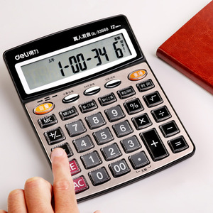 Deli Calculator 12 Digits Voice Function Office Student Use - Product Image 2