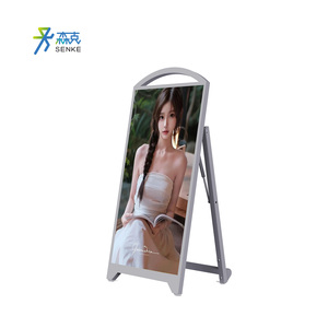 32/43/55 inch <span class=keywords><strong>Android</strong></span> LCD hiển thị di động áp phích pin Powered kỹ thuật số signag HD độ phân giải cao dễ dàng di chuyển bảng điện - Product Image 1