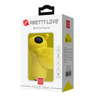 Pretty Love Vibrador de dedo de silicona recargable Forma de oso Juguete divertido con modos de succión Masturbador de mujer