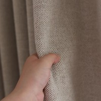 Rideau occultant artisanal Wabi Sabi en tissu chenille de qualité supérieure avec mesure personnalisée pour la couverture de fenêtre de chambre à coucher