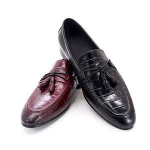 <span class=keywords><strong>Mocassin</strong></span> pour hommes, de soirée, en cuir, Grain de <span class=keywords><strong>serpent</strong></span>, chaussures de conduite faites à la main, avec pompon, - Product Image 6