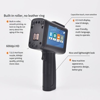 ZCRS Nueva Impresora de Inyección de Tinta Portátil Universal Semiautomática con Pantalla Táctil, Tinta Solvente, Inalámbrica No Encriptada y con Batería