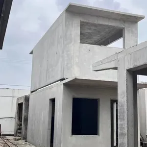 Modüler mutfak ve tuvalet taşınabilir tasarımı ile yeni inşaat projesi beton ev