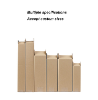 Boîte en carton ondulé pour livraison, emballage de parapluies et de chaussettes, recyclable, personnalisable, gaufrage, pelliculage mat, rigide, en forme de longue bande