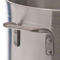 Ensemble de casseroles classiques en aluminium réglables de 13 à 81 L, personnalisables en usine, avec poignée en acier inoxydable pour cuisinière à gaz, pour soupes et bouillons