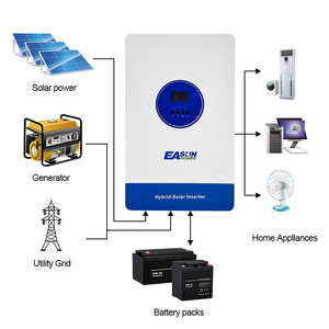 Inversor Solar Híbrido <span class=keywords><strong>EASUN</strong></span> ISolar SMT de 12KW, Funciona en Modo Paralelo sin Batería, con WiFi - Product Image 2