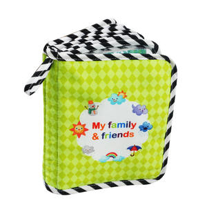 Album photo pour bébé, <span class=keywords><strong>18</strong></span> photos, mon premier album familial, livre avec couverture en tissu doux et crochet pour nouveau-nés, tout-petits, enfants, bébés - Product Image 6