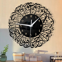 Miroir acrylique écologique bricolage taille personnalisée arts muraux 3d horloge murale en vrac pour salon