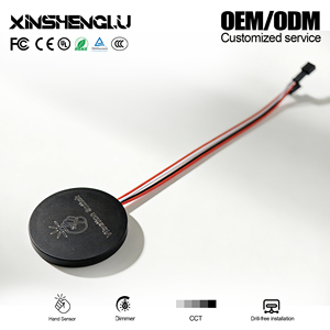 Interrupteur à capteur de frappe pour éclairage d'armoire à miroir |   Aucun marquage laser nécessaire |   Contrôle par vibration |   OEM ODM |   XINSHENGLU - Product Image 1
