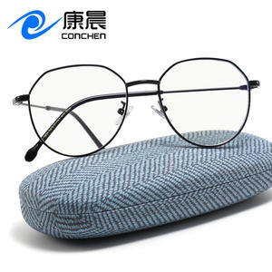 Gafas Conchen Octagonales con Filtro de Luz Azul, Unisex, Montura Metálica Completa, Lentes Planas para Uso Diario - Product Image 1