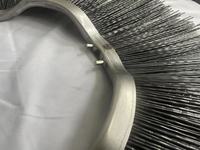 Brosse de plaquette de noyau en acier de haute qualité pour balayeuse de route brosse de balayeuse rotative en gros