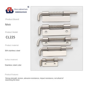 304 thép không gỉ Hộp phân phối mùa xuân Bản lề cửa tủ chốt Hàn Bản lề CL225-1 mềm đóng lớn vừa kích thước nhỏ - Product Image 2