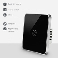 Interrupteur intelligent Tuya Smart Life APP Zigbee, relais magnétique monophasé 220V, norme UK/EU, sans neutre, pour éclairage UK
