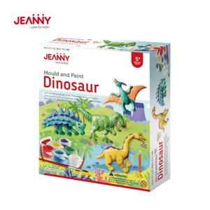 Kit de bricolage de moule et peinture de dinosaure, pour faire soi-même, ensemble avec plâtre, jouets en Stock pour enfants