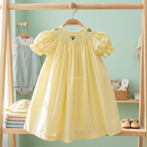 Ropa de princesa para niña pequeña, vestido de satén para fiesta de cumpleaños, boda, Boutique bordada, OEM, ODM, Verano - Product Image 3
