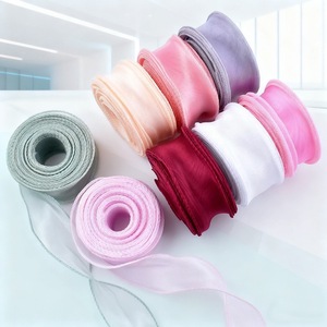 Wide Sheer Organza <b>Ribbon</b> Elegant Bridal Wrap For Wedding Ceremony Backdrop Decoration - Product Image 4
