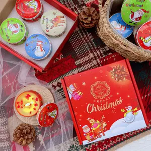 大豆蜡锡罐香味蜡烛浪漫圣诞香薰蜡烛礼品盒套装生日礼物 - Product Image 2
