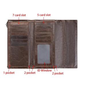 AndoBag Vintage Long <b>Wallet</b> for <b>Men</b> Genuine Leather Clutch Purse Casual Large Capacity Multi-<b>card</b> Slots <b>Card</b> Holder 1942 - Product Image 4